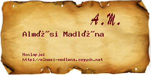 Almási Madléna névjegykártya